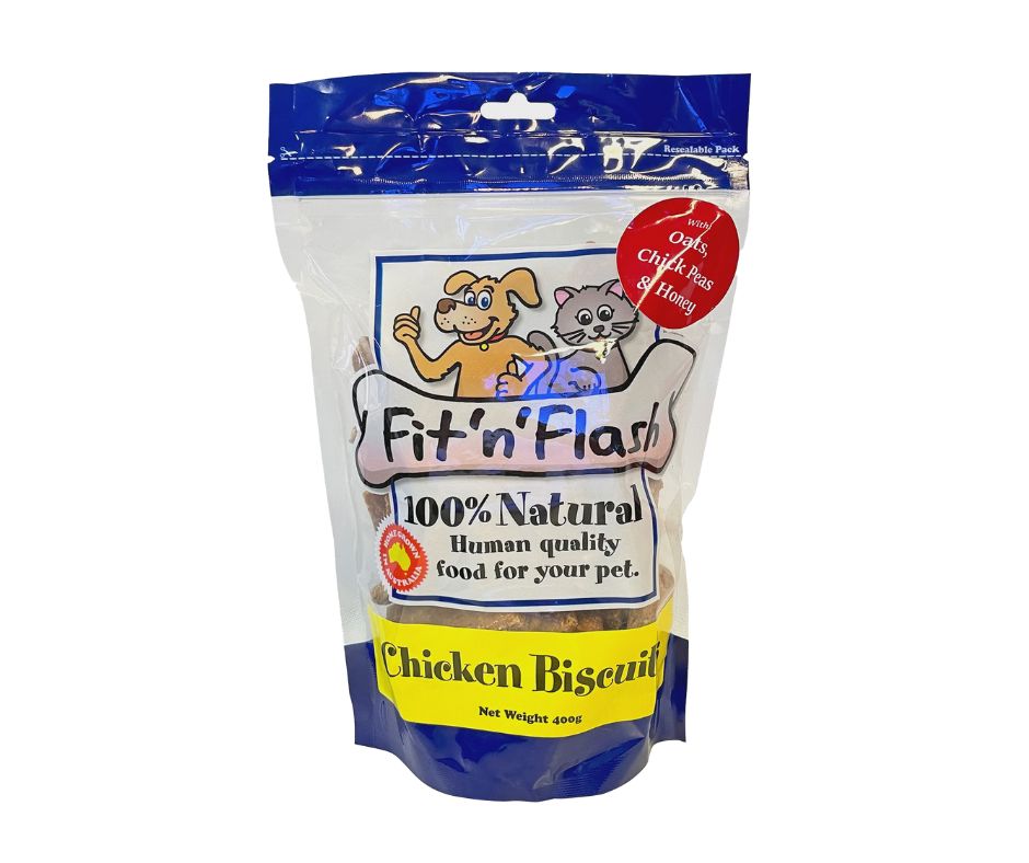 Fit'n' Flash Chicken Biscuits 400g