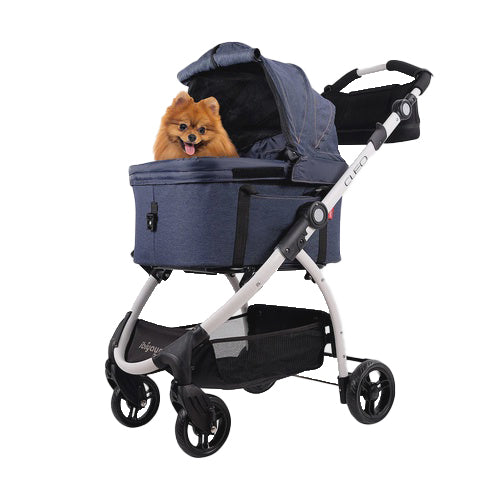 Ibiyaya CLEO Multifunction Pet Stroller & Car Seat Travel System in Blue Jeans