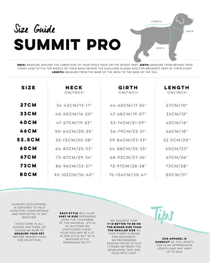 HUSKIMO Summit Pro Coat for Dogs