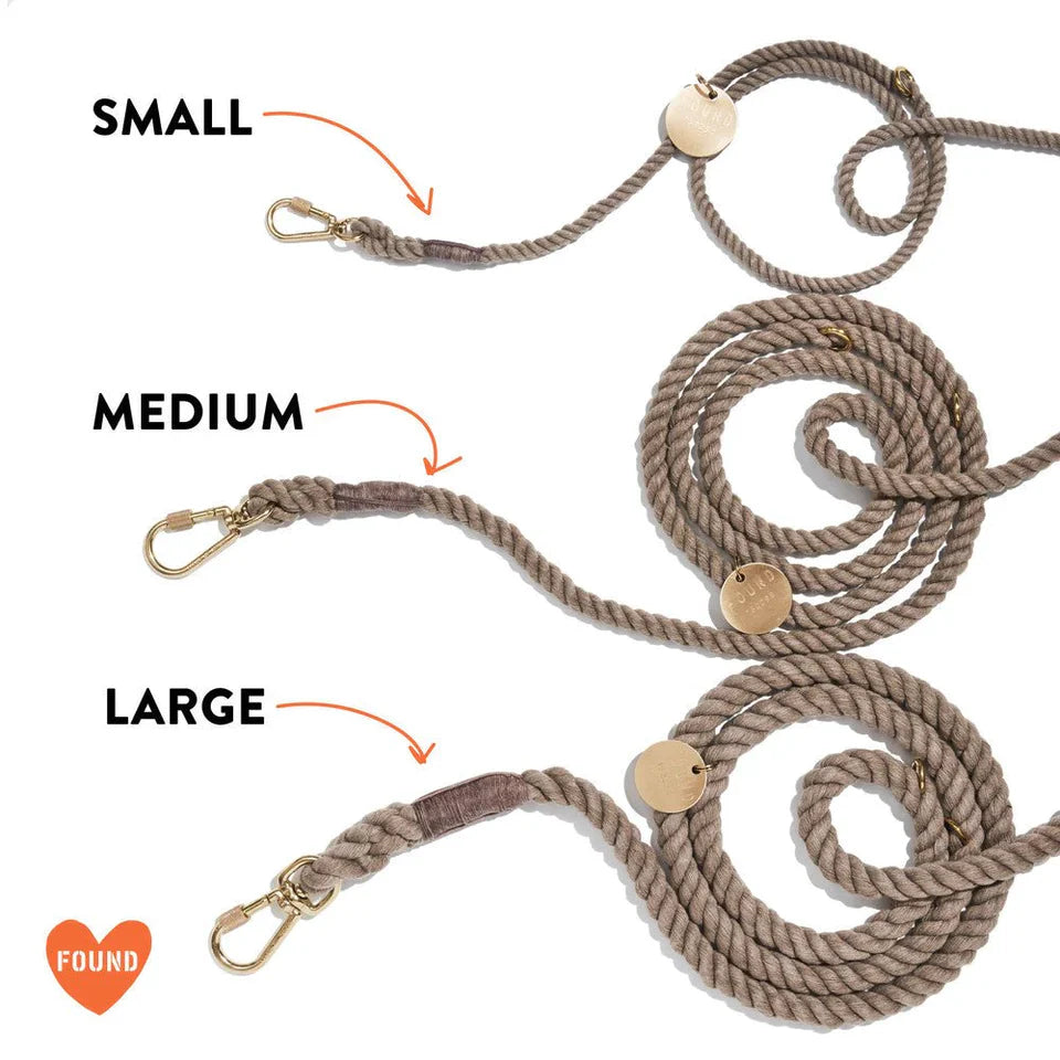 FOUND MY ANIMAL Adjustable Rope Dog Leash