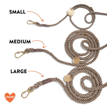 FOUND MY ANIMAL Adjustable Rope Dog Leash