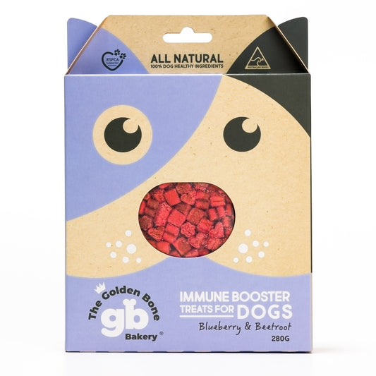 THE GOLDEN BONE BAKERY Immune Booster Immune Booster Treats with Blueberries & Beetroot