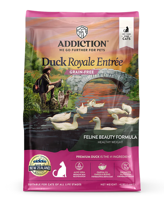 ADDICTION CAT Duck Royale Entree Grain-Free Healthy Weight  All Life Stages Cat Food 1.8kg