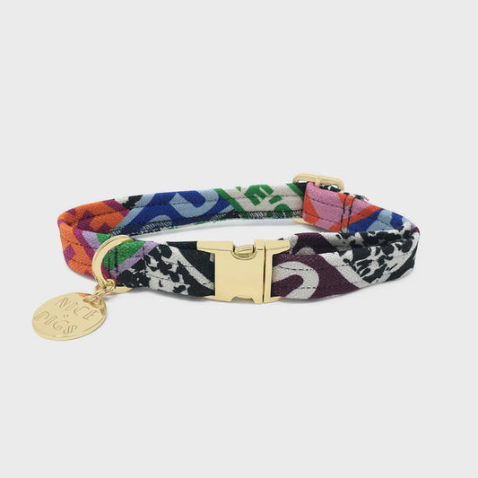 Nice Digs - Who's Your Master Printed Dog Collar