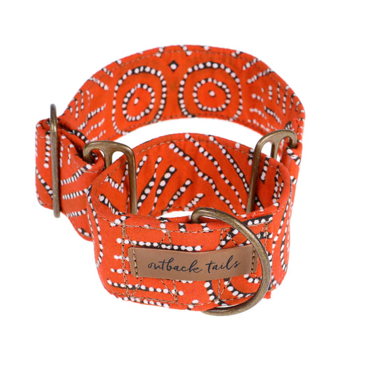 Outback Tails Martingale Collar - Water Dreaming