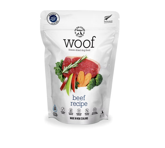 The NZ Pet Food - WOOF BEEF - Freeze Dried Dog Food