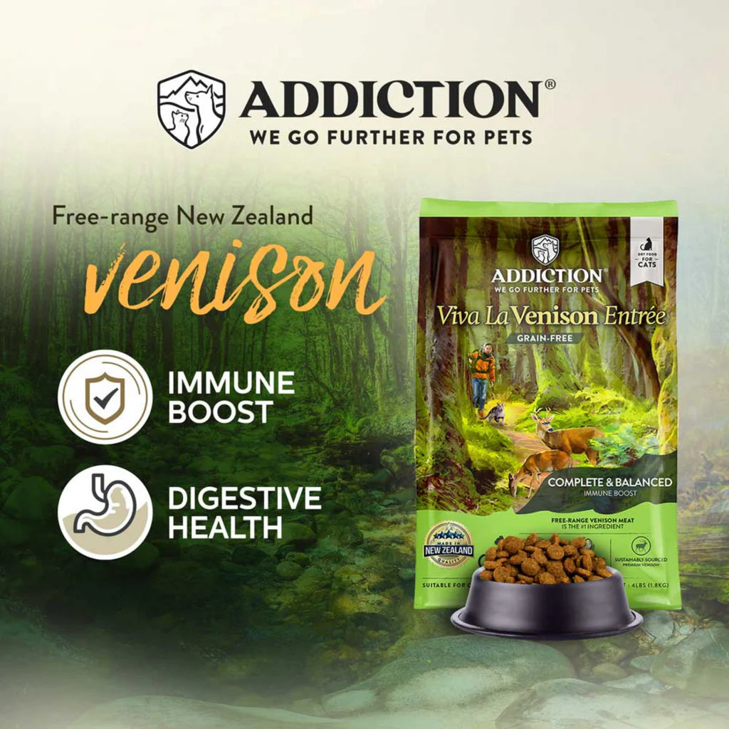 ADDICTION Viva La Venison Grain-Free Immune Boost All Life Stages Cat Food 1.8kg