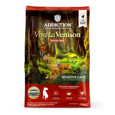 ADDICTION DOG Viva la Venison Grain-Free Sensitive Care All Life Stages Dog Food 1.8kg