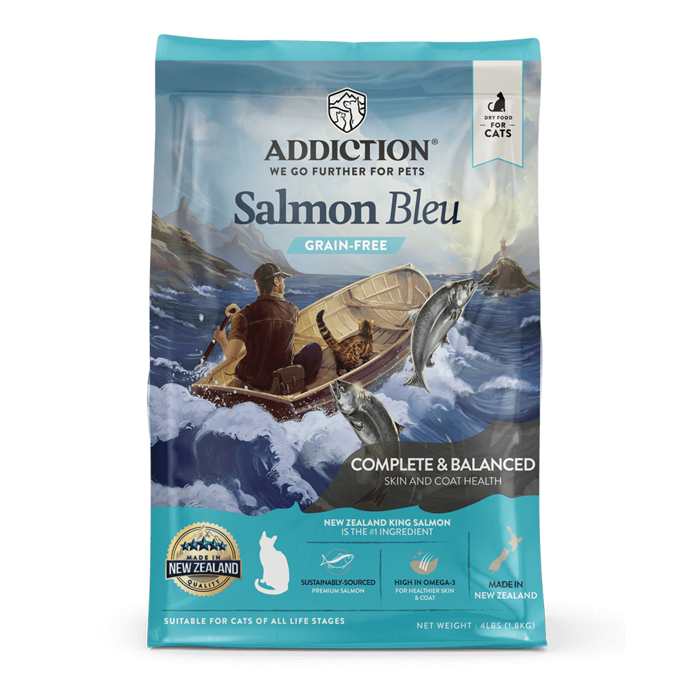 ADDICTION Salmon Bleu Grain-Free Skin and Coat Healthy All Life Stages Cat Food 1.8kg