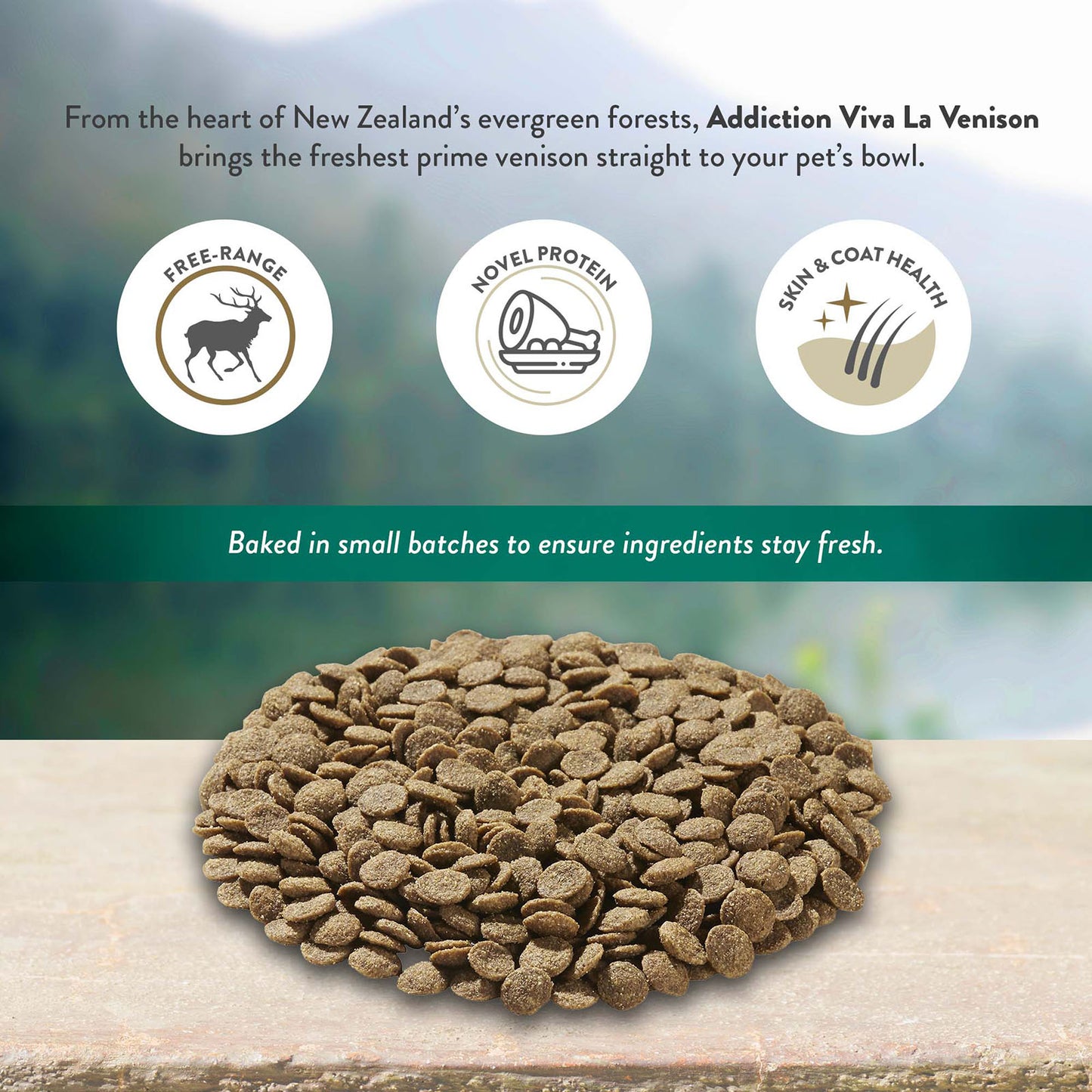 ADDICTION DOG Viva la Venison Grain-Free Sensitive Care All Life Stages Dog Food 1.8kg