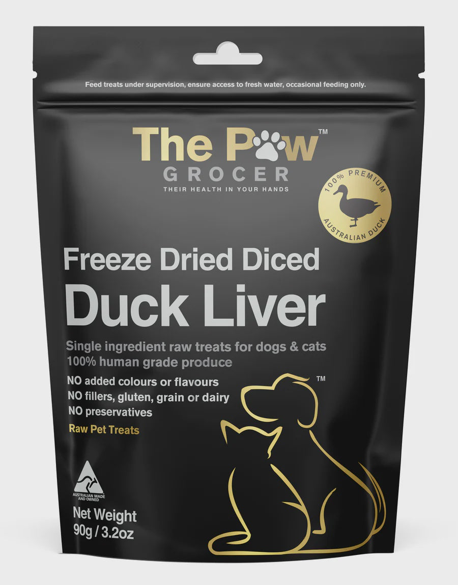 THE PAW GROCER Black Label Freeze Dried Duck Liver 72g