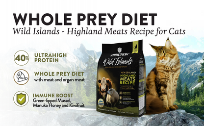 ADDICTION Wild Islands Highlands Meats Grain-Free, High Protein All Life Stages Cat Food 1.8kg