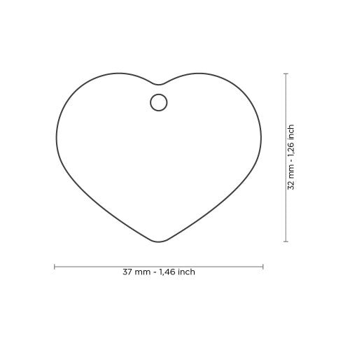 MyFamily Dog ID Tag / Basic Heart