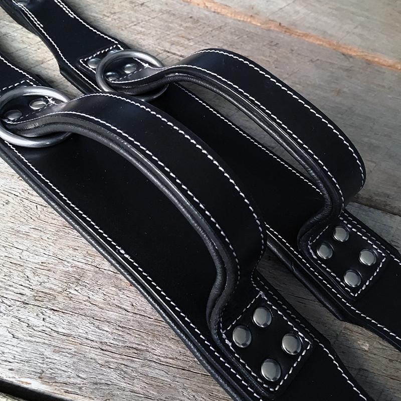 Hand Made Leather Handle Dog Collar