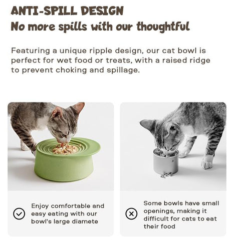 MICHU Premium Ceramic Cat Bowl