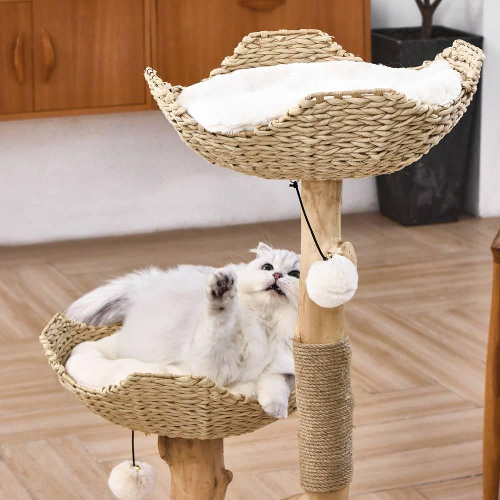 MICHU Premium Real Wood Cat Tower / Large