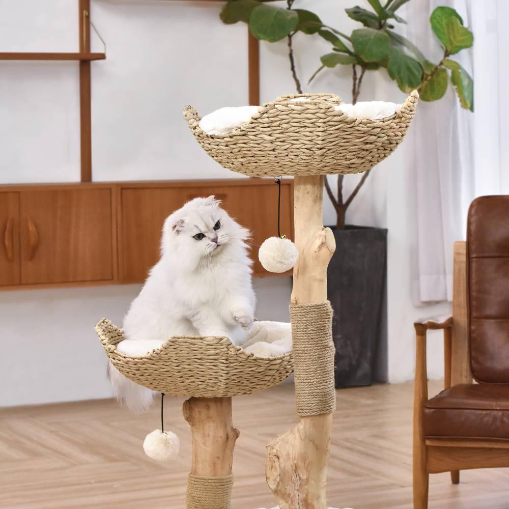 MICHU Premium Real Wood Cat Tower / Large