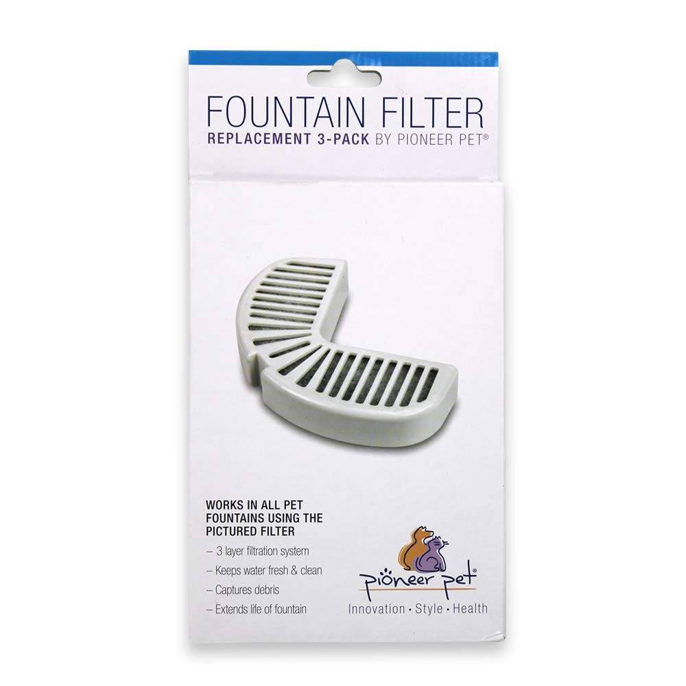 Pioneer Pet Fountain Filter Replacement 3 Pack