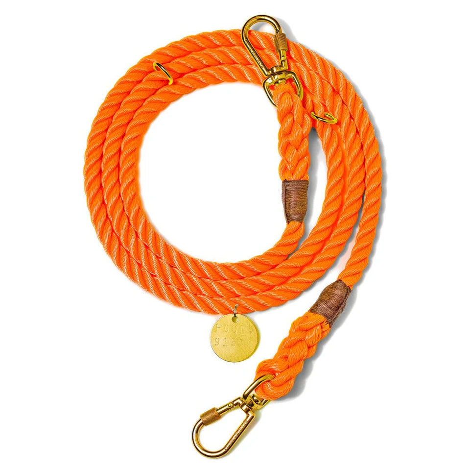 FOUND MY ANIMAL Adjustable Rope Dog Leash