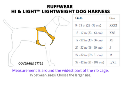 RUFFWEAR Hi & Light™ Lightweight Dog Harness