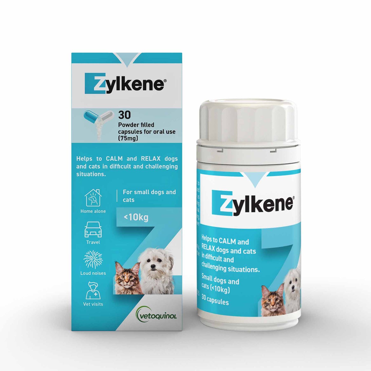 Zylkene Capsules 30pk for Small Cats & Dogs under 10kg