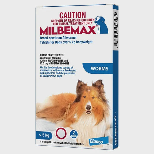 MILBEMAX Broad-spectrum Allwormer Tablets 2pk