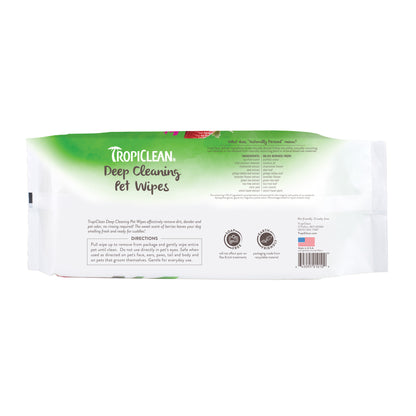 Tropiclean Deep Cleaning Wipes 100ct