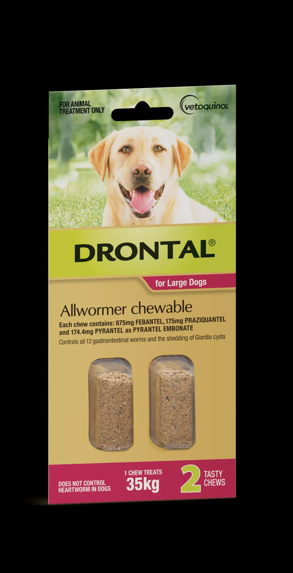 DRONTAL Allwormer Chewable for Large Dogs 35kg