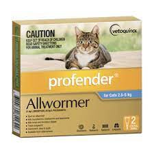 PROFENDER® Allwormer for Cats 2.5-5kg (2 x 0.7mL tubes)