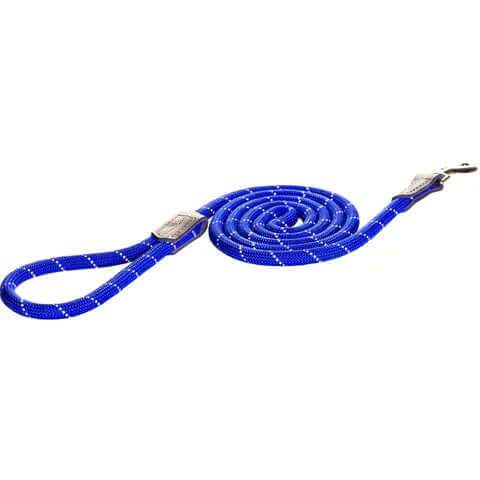 Rogz Classic Rope Lead Blue