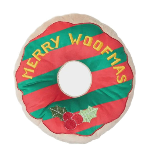 FuzzYard Giant Merry Woofmas Donut