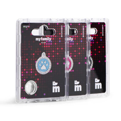 MyFamily Dog ID Tag / Glam Collection with Swarovski crystals