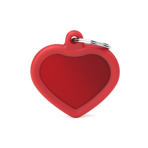 MyFamily Hush Dog ID Tag / Red Heart